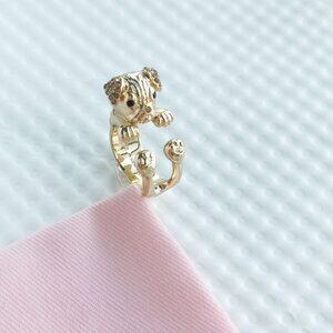 Kate Spade Puppy Wrap Ring Size 6 NEW